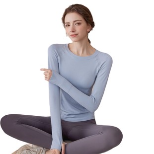 Yoga clothing women 2025 new riding running Pilates long sleeve running sports fitness training clothing suit women wholesale