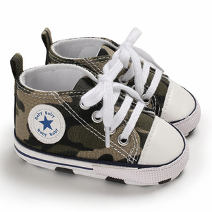 Li Hai Sheng Chun Qiu baby shoes 0-1 year old fashion casual canvas shoes men's and women's baby shoes support a generation of hair