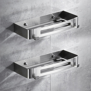 Bathroom Tripod 304 Stainless Steel Bathroom Storage Rack Bathroom Corner Rack Square Mesh Basket Wall Hanging Storage Rack