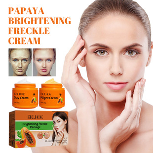 EELHOE крем с папайей White Sparkle Cream устраняет Веснушки на лице и темные пятна, осветляет и увлажняет кожу утренний и вечерний крем