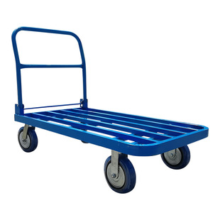 Square tube mute folding four-wheel off-road large push-pull labor-saving handling tool cart load pull cart