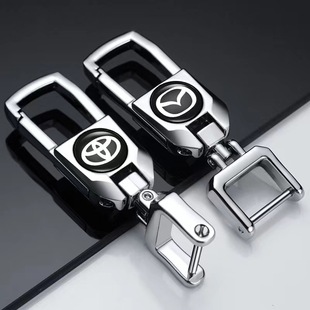Factory direct car key chain Business Men's high-end creative personality anti-lost waist metal key chain pendant