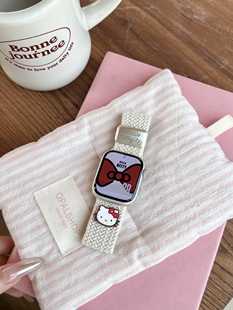 Кэти куклы эластичные тканые нейлоновые ремешки для Apple Watch iwatch10 поколения 987654Ultra/SE