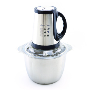 Foreign Trade Export Household Stainless Steel Meat Grinder Multifunctional Food Processor Vegetable Chopper Meat Grinder High-Power Meat Grinder