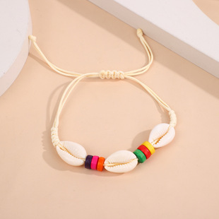 Europe and the United States cross-border explosions jewelry hot natural shell hand-woven shell bracelet rope small commodity manufacturers direct sales