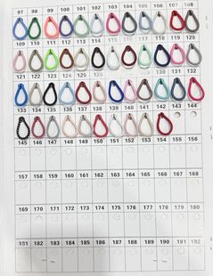 Yoga Clothing Zipper Pull End Sling Rope Elastic Rope 67 Color in stock Rope Pull End Rubber Rope Pull End