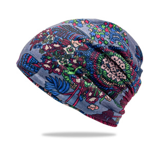 Cross-border Explosions Heap Cap Women's Spring and Summer Varied Multi-purpose Double-layer Pullover Breathable Windproof Multi-color Neck Protection Twist Cap