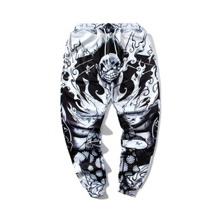 Spot original American 3D printing pants closing small feet pants pants sports casual fashion a generation of hair