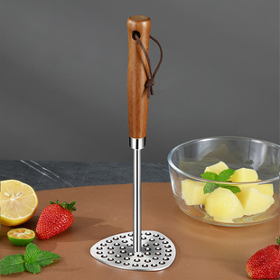 304 Stainless Steel Baby Baby Food Supplemental Pressing Tool Mashed Potato Mud Presser Artifact Household Mud Masher