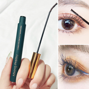 Color mascara female slender curly long styling non-blooming durable waterproof sweat-proof fine brush head a generation of hair