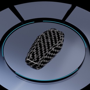 For BYD Song plus Key Set Energy Qin PLUS Tang dmi Dolphin e2 Carbon Fiber Pattern Car Keychain Bag