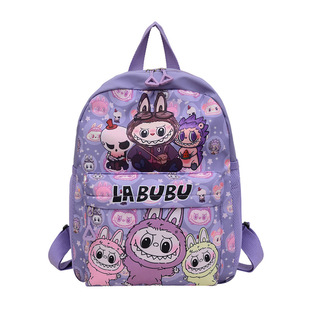 New Children's Schoolbag Rab Cloth Cute Cartoon Kindergarten Backpack for Boys and Girls Casual Trendy Cross-border Backpack