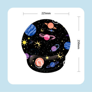 Factory Wholesale Office mat silicone wrist mouse pad creative painted memory cotton mouse keyboard 3D hand bowl holder