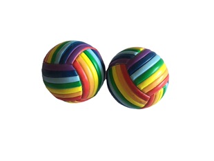 In stock simulation Football keychain small pentagram football creative keychain pendant accessories toy ball pendant