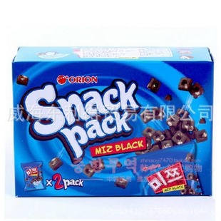 Korean Imported Office Snacks Orion Chocolate Hollow Crispy Rice Chess Biscuit 84g 2 Packs