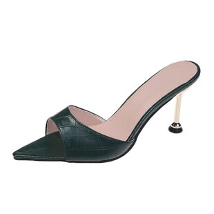 Европейские и американские высокие каблуки женские сандалии Women slippers Внешняя торговля большой размер 43 туфли на каблуках на низком каблуке