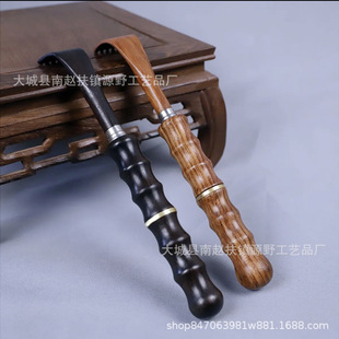 Wholesale purple sandalwood tickle stainless steel telescopic folding Tickle don't ask for Old Man music tickle voice live