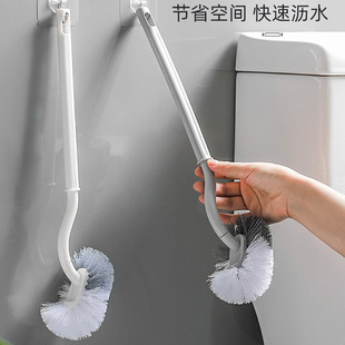 Wall-mounted Long Handle No Dead Angle Toilet Brush Squatting Toilet Japanese-style Cleaning Brush Household Toilet Soft Wool Cleaning Brush