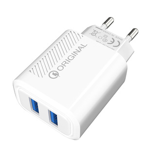 Двойное многопортовое зарядное устройство для мобильного телефона USB 2.4A Быстроразъемное дорожное зарядное устройство головка 2U настенное зарядное устройство Европейский стандарт американский стандарт оптовая продажа