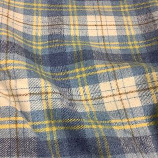 Spot Autumn and Winter Yarn-dyed Fabric Full Chemical Fiber Japanese and Korean Hooded Woolen Dress Plaid Bag Gradient Woven Sweater