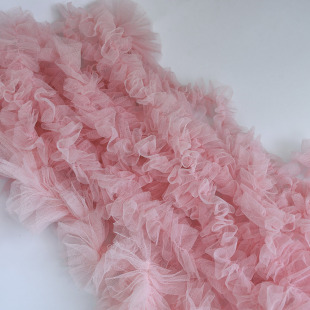 5cm Fluffy Yarn Gathered Lace Mesh Pleated Encrypted Pleated Lace Kidsren's tutu Skirt Accessories diy