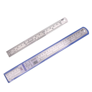 Metric inch steel ruler steel ruler stainless steel double-sided thickened ruler complete specifications 15CM-2 meters