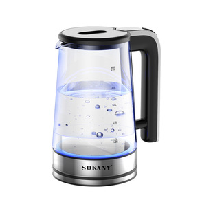 Трансграничный SOKANY09077 чайник бытовой 2.5L чайник прозрачное стекло чайник чайник KETTLE