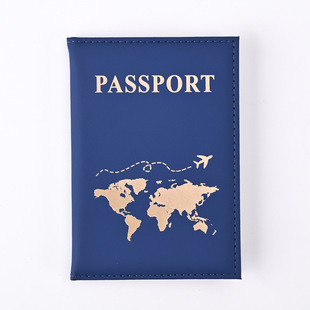 2023 Cross-border Explosions Plain Skin Sense PU Passport Protective Cover Passport Holder Ticket Holder Passport in stock Factory Outlet
