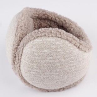 Rabbit Hair Knitted Folding Plush Earmuffs Winter Riding Ear Warming Ear Protection Bag for Men and Women Wear Warm Earmuffs