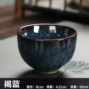 Kiln change small size tea cup ceramic kung fu tea set tea cup single Cup household ceramic master Cup Tea Cup personal Cup