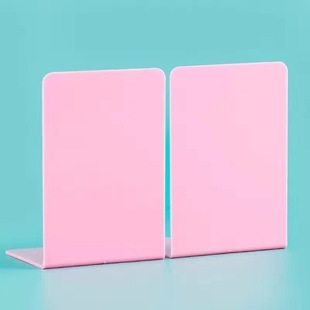 Thickened Transparent Acrylic Bookshelf Book Stand L-shaped Book Stand Book Holder Fixed Desktop Book Storage Artifact