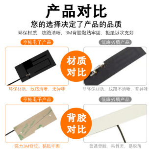 Wifi2.4G Soft Board Antenna Wifi Pet Locator Fpc Antenna Rf1.13 Line U.Fl Frequency Matching