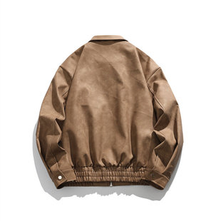 2025 Spring American Fashion Bomber Jacket Men's Design Sense Loose Jacket