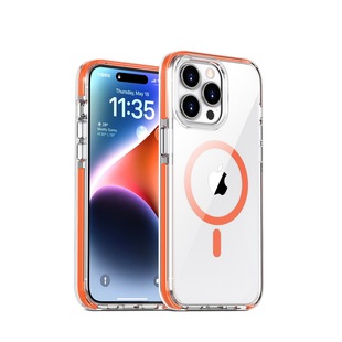 Подходит для Apple 15 чехол для телефона с магнитной притяжкой 14 защитный чехол прозрачный противоударный чехол