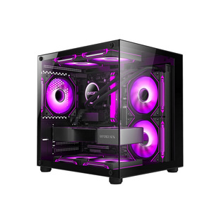 No Column Panoramic Sea View Room MINI Computer Case Desktop Matx White 240 Water Cooled S920 Snowstorm 1