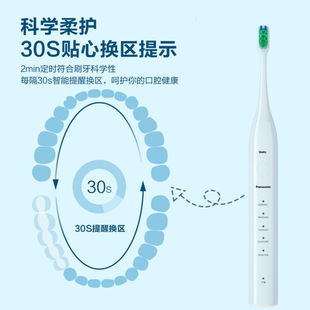 Panasonic Electric Toothbrush EW-DC01 Frequency Conversion Sonic Automatic Adult Men and Women Couple Soft Hair Body Washing