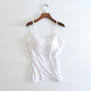 Modal with chest pad integrated camisole women's summer bottoming shirt yoga jacket a generation of hair