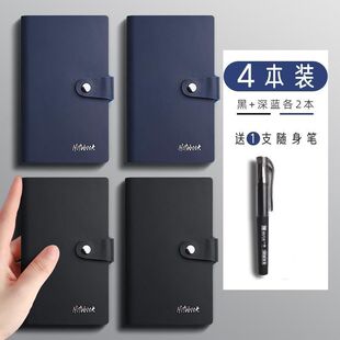 Vintage Leather Simple Small Notebook Handbook A7 Pocket Portable Mini Student Soft Leather small size Notebook