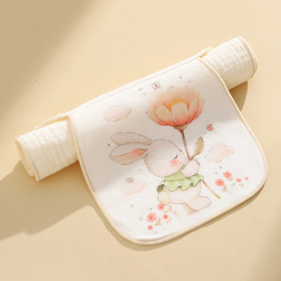 Pure Cotton A Sweat-absorbent Towel Kindergarten Boys' and Girls' Pad Back Towel Antiperspirant Cotton Gauze Baby Sweat-absorbent Towel
