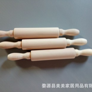 Factory supply Lotus Wood small size rolling pin wooden noodle stick mini wooden noodle stick children's toy rolling stick