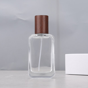Бук деревянная крышка шпилка парфюмерная бутылка спрей 35ml Стекло портативное путешествие 20ML флакон духов пустая бутылка для образцов