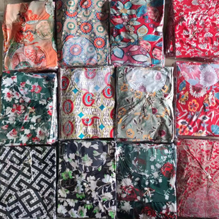 Grandma loaded ice silk plus size suit 2 yuan clothing tail goods foreign trade export tail goods inventory clothes middle-aged clothes