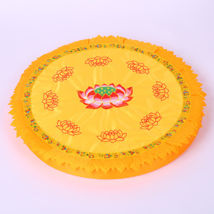Lotus Embroidery Worship Mat Futon Buddha Hall Worship Buddha Kneeling Mat Lotus Beating Cushion Meditation Mat Kowtow Kneeling
