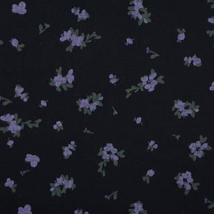 in stock cotton double-sided twill printed fabric Zhaojun flower floral cloth fashion small fresh women's clothing fabric