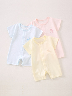 Baby's jumpsuit Pure Cotton Class A Summer Thin Newborn Clothes Baby's Climbing Clothes Anyang Baby's Clothing
