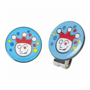 Golf Clown Circle T Hat Clip Green Fork Ball Position Mark Three-in-one Hardware Metal Magnet Hat Emblem Production Mark