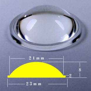 Focusing Flashlight Lamp Holder Accessories Acrylic Magnifying Glass Spotlight D Convex Lens Spotlight Lens Fishing Light