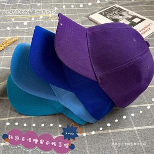 Hat Women's Sun Hat Korean ins Candy Color Peaked Cap Bestie Outfit Group Class Uniform Pure Color Versatile Baseball Cap