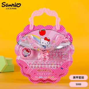 Креативный набор наклеек для ногтей Sanrio мультфильм детский маникюр для маленьких девочек водонепроницаемый куроми маникюр для ногтей
