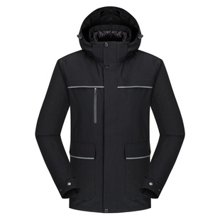 Men's and women's three-in-one two-piece high-end autumn and winter down jacket thickened business fashion work clothes waterproof